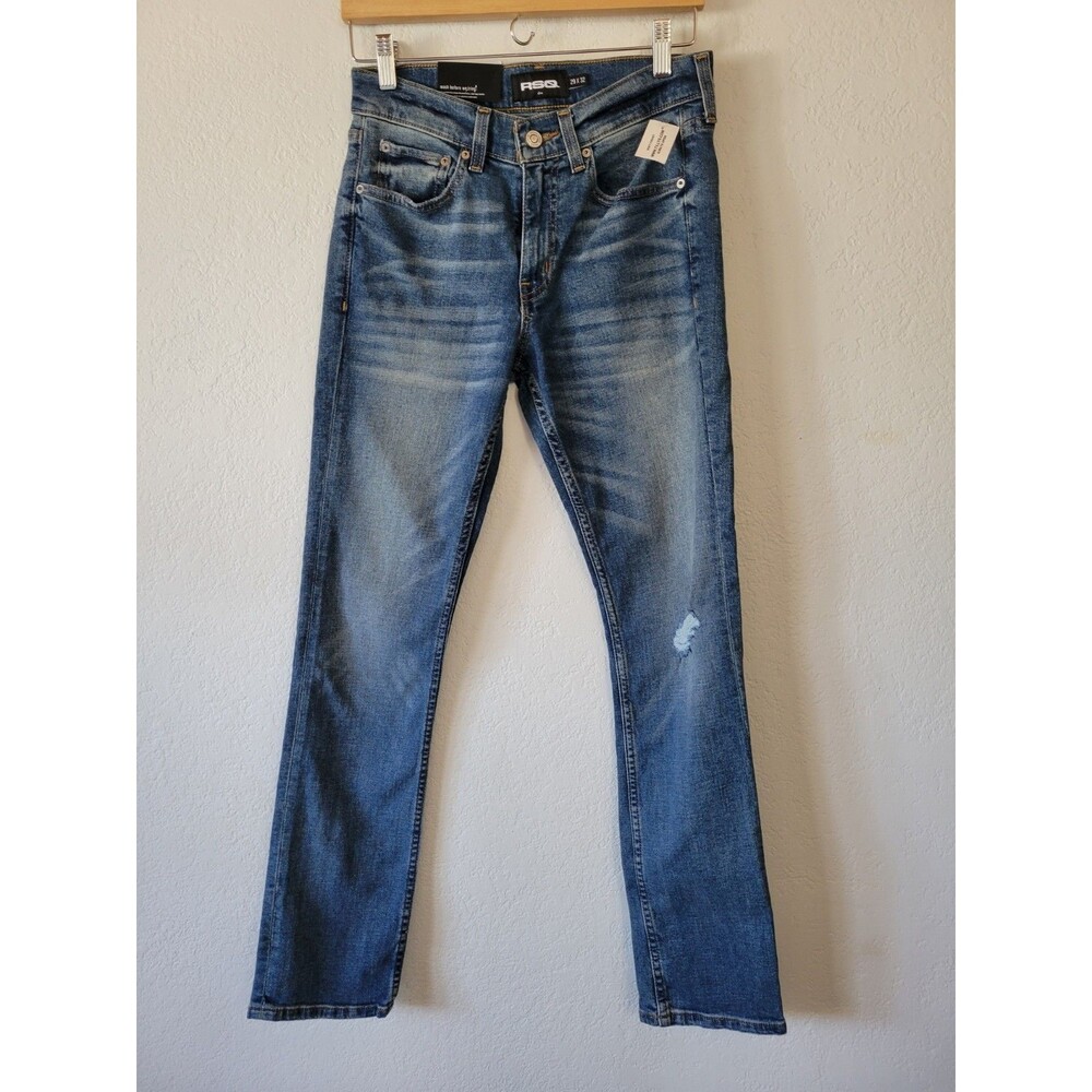 RSQ Men's Slim Fit Jeans Strech 29x30 Distressed New By Tillys